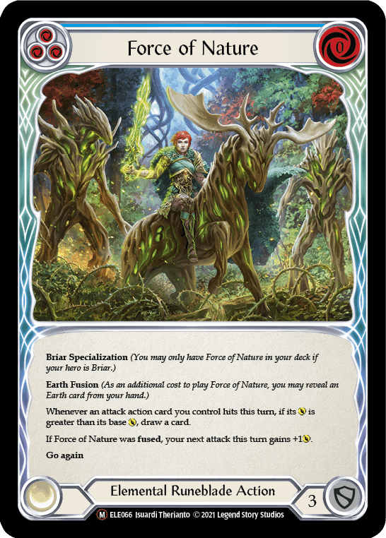 Force of Nature [U-ELE066] (Tales of Aria Unlimited) Unlimited Rainbow Foil - POKÉ JEUX