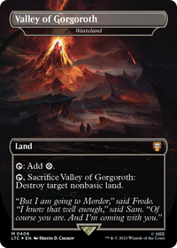 Vallée de Gorgoroth - Wasteland (Surge Foil Realms and Relics) [Le Seigneur des Anneaux : Contes du Commandant de la Terre du Milieu] 