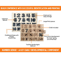 PUZZLE/TRACER - NUMBERS CHALKBOARD (EN) (Special Order)