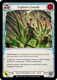 Explosive Growth (Blue) [ELE069] (Tales of Aria) 1st Edition Rainbow Foil - POKÉ JEUX