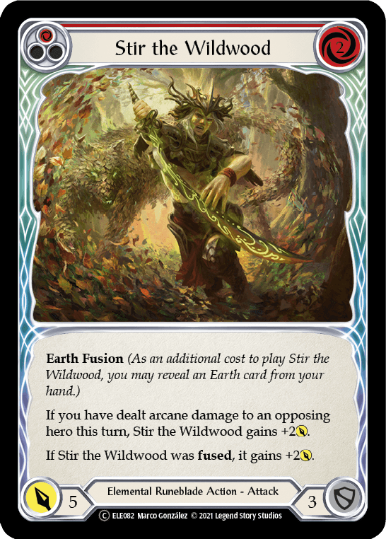 Stir the Wildwood (Red) [U-ELE082] (Tales of Aria Unlimited) Unlimited Rainbow Foil - POKÉ JEUX