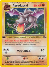 Aerodactyl (1/62) - Fossil 1st Edition Holofoil
