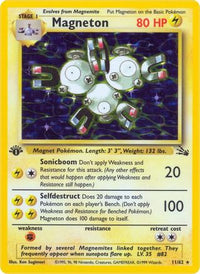 Magneton (11/62) - Fossil 1st Edition Holofoil