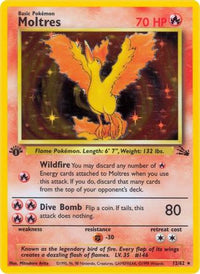 Moltres (12/62) - Fossil 1st Edition Holofoil