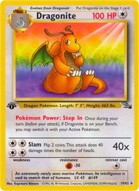 Dragonite (19/62) - Fossil 1st Edition