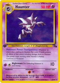 Haunter (21/62) - Fossil 1st Edition