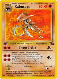 Kabutops (24/62) - Fossil 1st Edition