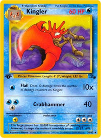 Kingler (38/62)  - Fossil Unlimited