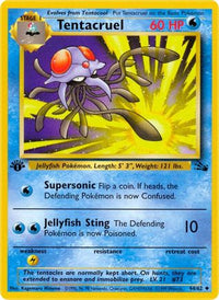 Tentacruel (44/62) - Fossil 1st Edition