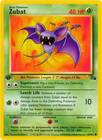 Zubat (57/62)  - Fossil Unlimited