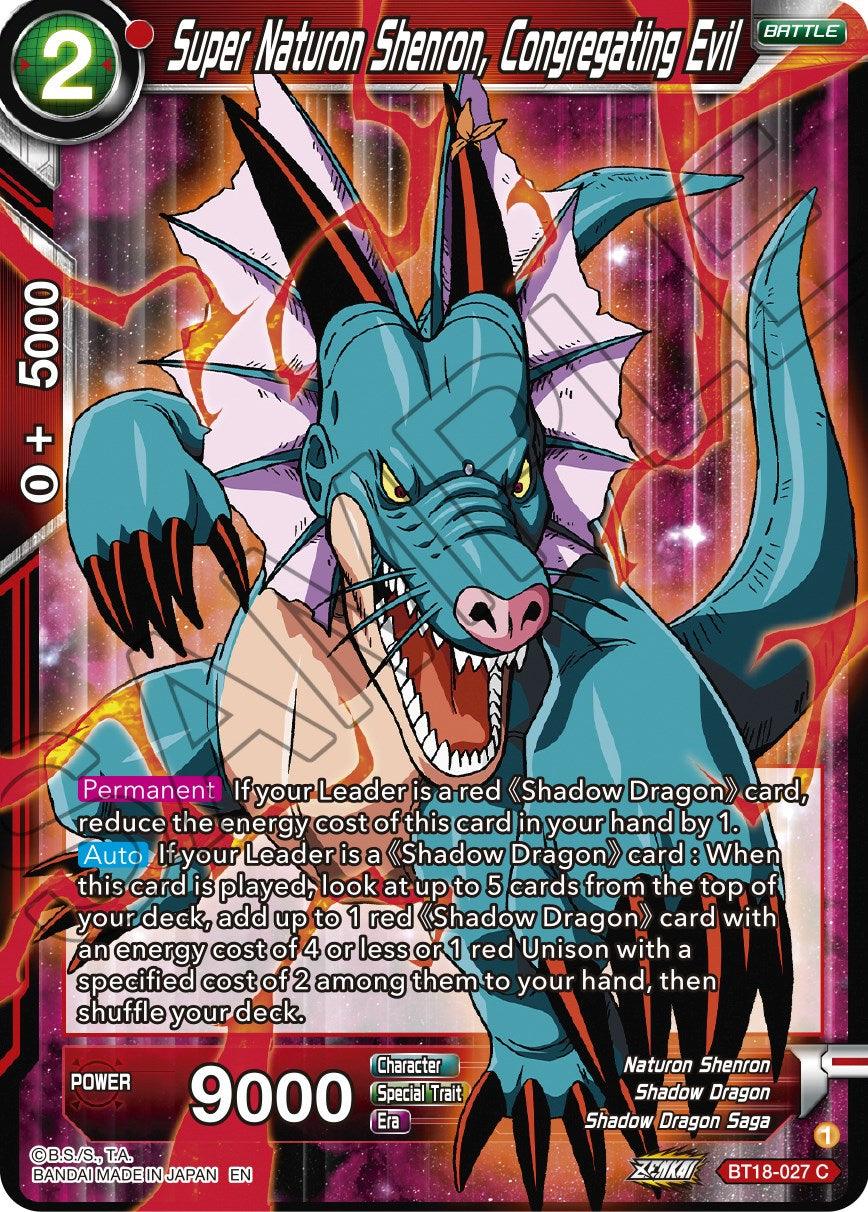 Super Naturon Shenron, Congregating Evil (BT18-027) [Dawn of the Z-Legends] - POKÉ JEUX