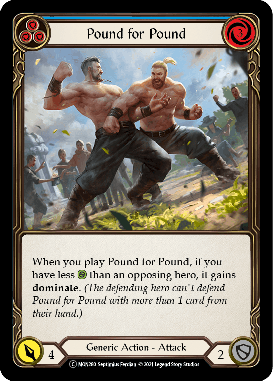 Pound for Pound (Blue) [U-MON280-RF] (Monarch Unlimited) Unlimited Rainbow Foil - POKÉ JEUX