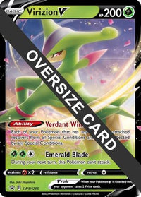 Virizion V (SWSH295) (carte Jumbo) [Épée et Bouclier : Black Star Promos] 