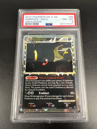 2010 POKEMON HEARTGOLD & SOULSILVER UNDAUNTED #86 UMBREON-HOLO UNDAUNTED PSA 8  #67177371