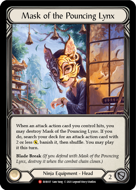 Mask of the Pouncing Lynx [EVR037] (Everfest) 1st Edition Normal - POKÉ JEUX