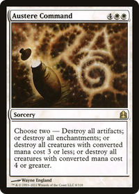 Austere Command [Commander 2011]
