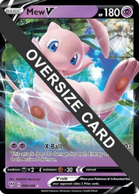 Mew V (069/189) (carte géante) [Épée et bouclier : Darkness Ablaze] 