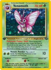 Venomoth (13/64)  - Jungle 1st Edition Holofoil