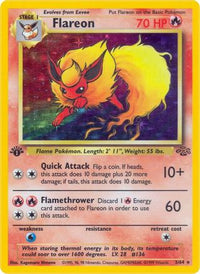 Flareon (3/64) - Jungle 1st Edition Holofoil