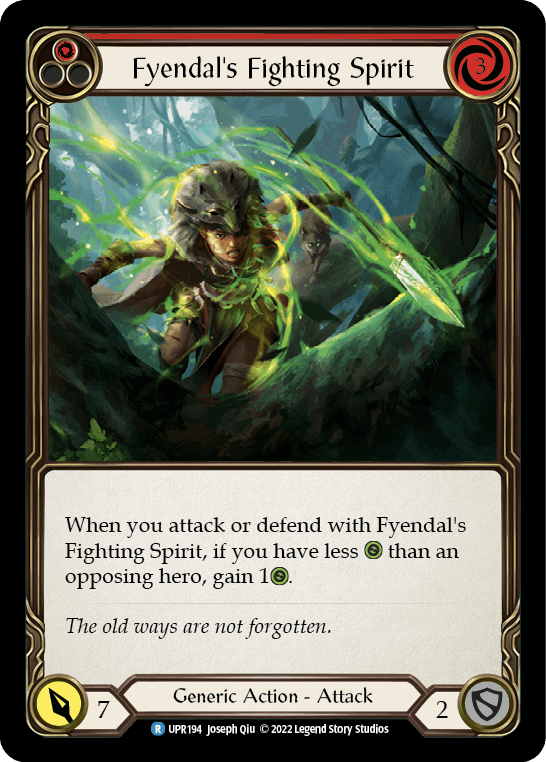 Fyendal's Fighting Spirit (Red) [UPR194] (Uprising) - POKÉ JEUX