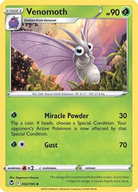 Venomoth (2/195) - SWSH12 Silver Tempest