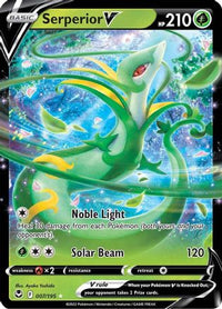 Serperior V (7/195)  - SWSH12 Silver Tempest Holofoil