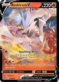 Reshiram V (24/195) - SWSH12 Silver Tempest Holofoil