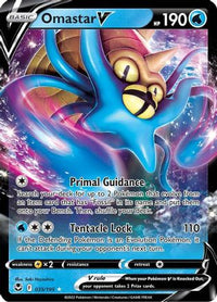 Omastar V (35/195) - SWSH12 Silver Tempest Holofoil