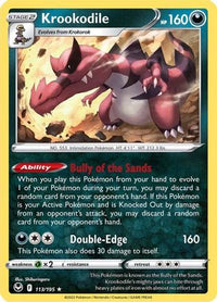 Krookodile (113/195) - SWSH12 Silver Tempest Holofoil