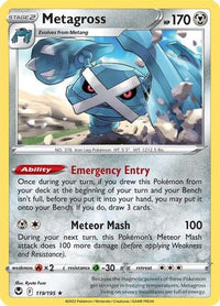 Metagross (119/195)  - SWSH12 Silver Tempest Holofoil