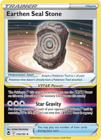 Earthen Seal Stone (154/195)  - SWSH12 Silver Tempest Holofoil