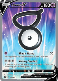 Unown V (Full Art) (176/195) - SWSH12 Silver Tempest Holofoil