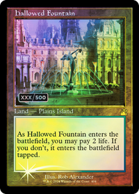 Hallowed Fountain (Retro) (Serialized) [Ravnica Remastered]