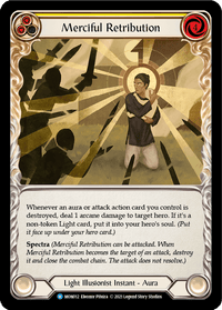 Merciful Retribution [MON012-RF] (Monarch) 1st Edition Rainbow Foil - POKÉ JEUX