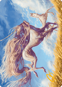Nyxborn Unicorn Art Card (Gold-Stamped Signature) [Modern Horizons 3 Art Series] - POKÉ JEUX