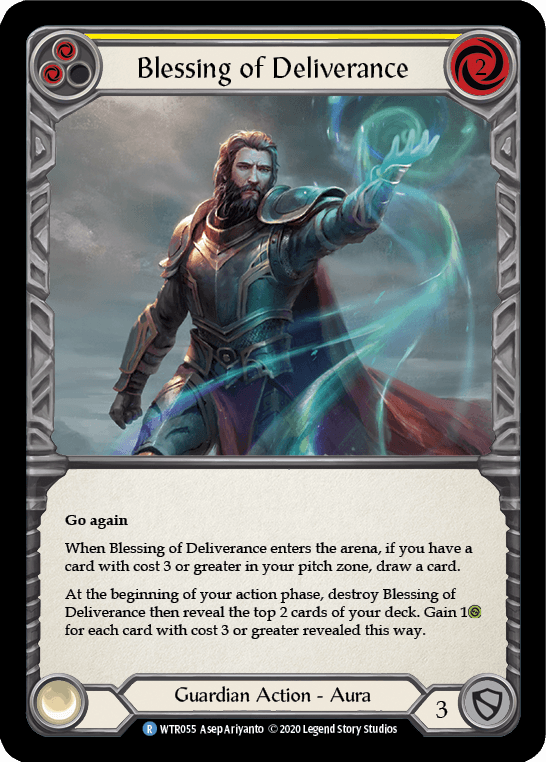 Blessing of Deliverance (Yellow) [U-WTR055] (Welcome to Rathe Unlimited) Unlimited Rainbow Foil - POKÉ JEUX