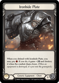 Ironhide Plate [U-MON242-RF] (Monarch Unlimited) Unlimited Rainbow Foil - POKÉ JEUX
