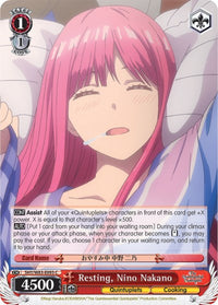 Au repos, Nino Nakano (5HY/W83-E093 C) [Les quintuplés quintessentiels] 
