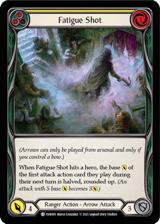 Fatigue Shot (Yellow) [EVR095] (Everfest) 1st Edition Normal - POKÉ JEUX