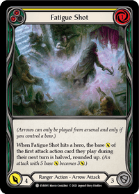 Fatigue Shot (Yellow) [EVR095] (Everfest) 1st Edition Rainbow Foil - POKÉ JEUX