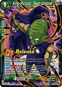 King Piccolo, Seal Undone (BT18-079) [Dawn of the Z-Legends Prerelease Promos] - POKÉ JEUX