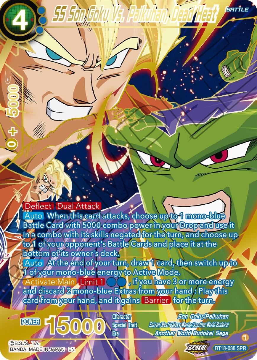 SS Son Goku Vs. Paikuhan, Dead Heat (SPR) (BT18-038) [Dawn of the Z-Legends] - POKÉ JEUX