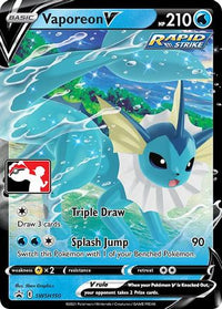 Vaporeon V (SWSH150) - Prize Pack Series Cards Holofoil