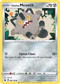 Galarian Meowth (84/159)  - SWSH Crown Zenith