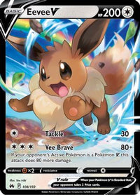 Eevee V (108/159) - Crown Zenith Holofoil