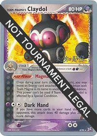 Team Magma's Claydol (8/95) (Magma Spirit - Tsuguyoshi Yamato) [Championnats du monde 2004] 