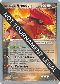 Team Magma's Groudon (9/95) (Magma Spirit - Tsuguyoshi Yamato) [Championnats du monde 2004] 
