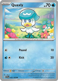 Quaxly (052/198) (Collection Paldea) [Écarlate et Violet : Ensemble de base] 