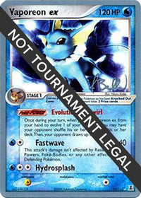 Vaporeon ex (110/113) (Eeveelutions - Jimmy Ballard) [Championnats du Monde 2006] 