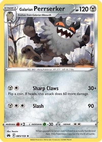 Galarian Perrserker (085/159) [Épée et Bouclier : Crown Zenith] 